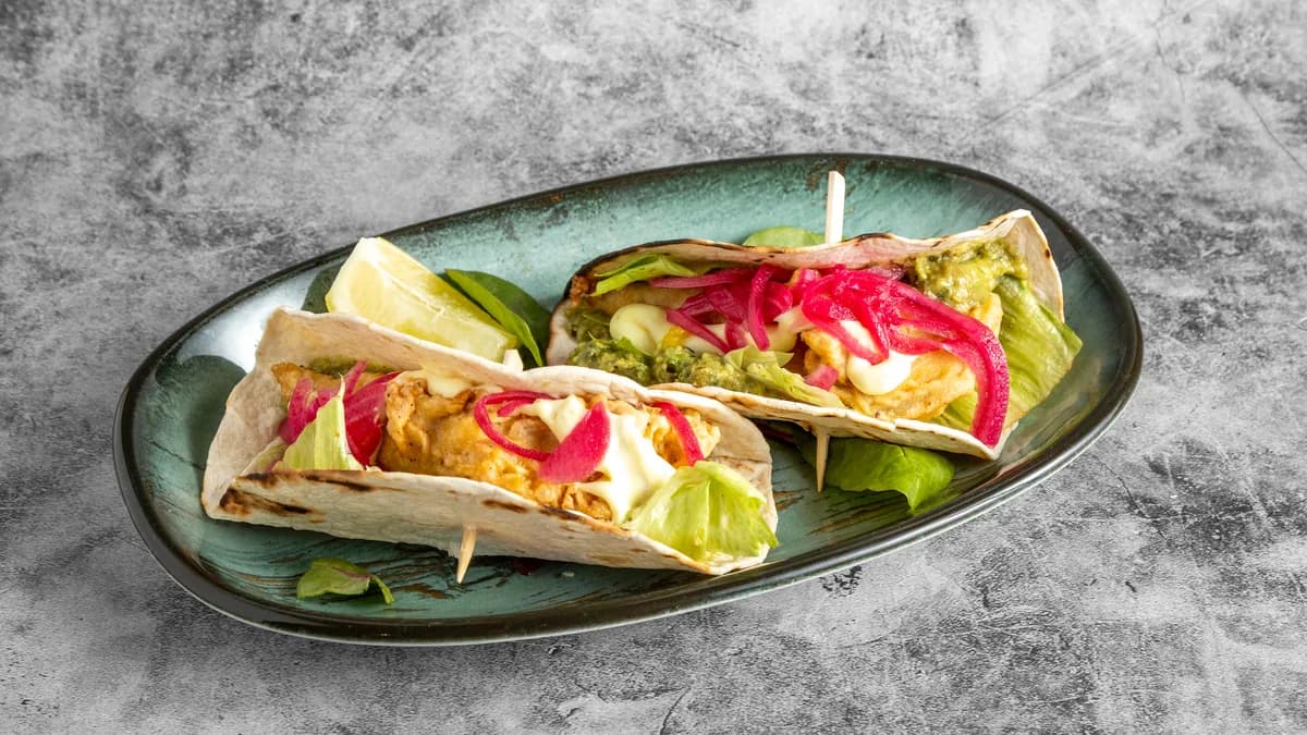 Prime Fire tempura cod tacos